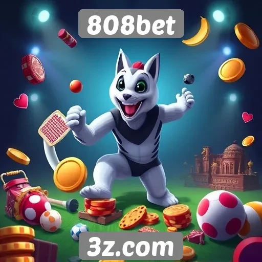 Variedade de jogos disponíveis na plataforma 808bet